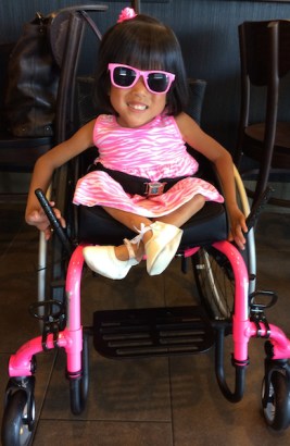 This girl loves pink!