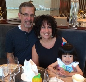 A mommy and a daddy all her own!