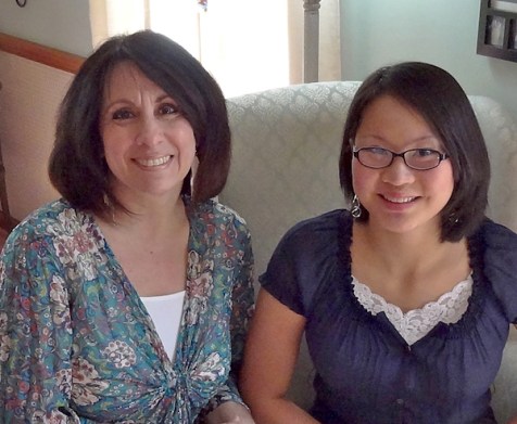 Mother-daughter visit to a local tea parlor