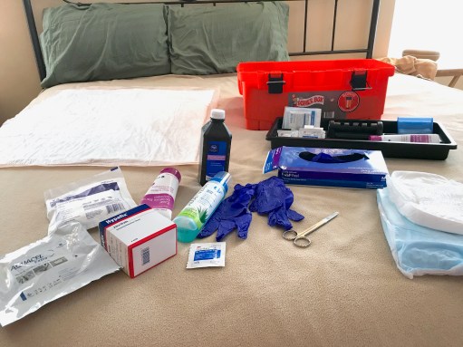 Kathryn's Surgery - Setting Up